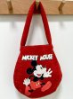 画像5: Mickey Mouse Print Wool Handheld Shoulder Crossbody Tote Bag handbag　ミッキーマウスプリントウールハンドヘルドショルダークロスボディトートバッグ (5)