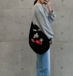 画像12: Mickey Mouse Print Wool Handheld Shoulder Crossbody Tote Bag handbag　ミッキーマウスプリントウールハンドヘルドショルダークロスボディトートバッグ (12)