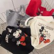 画像9: Mickey Mouse Print Wool Handheld Shoulder Crossbody Tote Bag handbag　ミッキーマウスプリントウールハンドヘルドショルダークロスボディトートバッグ (9)