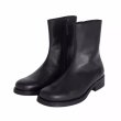 画像2: Unisex High-top Chelsea minimalist Martin leather boots 　男女兼用ユニセックスハイトップチェルシーミニマリストマーティンレザーブーツ　 (2)