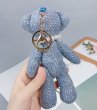 画像9: Tweed bear charm keychain　ツイードベア熊チャーム キーフォルダーバックファッションチャーム (9)