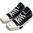 画像6: Square toe low top lace-up canvas sneakers shoes  ユニセックス男女兼用  厚底プラットフォーム　スクエアトゥロートップレースアップキャンバス (6)