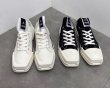 画像3: Square toe low top lace-up canvas sneakers shoes  ユニセックス男女兼用  厚底プラットフォーム　スクエアトゥロートップレースアップキャンバス (3)