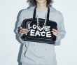 画像7: LOVE PEACE Paint Square Bag shoulder tote bag　男女兼用ユニセックスLOVE PEACE ペイントスクエアバッグショルダートートバッグ (7)