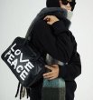 画像6: LOVE PEACE Paint Square Bag shoulder tote bag　男女兼用ユニセックスLOVE PEACE ペイントスクエアバッグショルダートートバッグ (6)