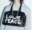 画像4: LOVE PEACE Paint Square Bag shoulder tote bag　男女兼用ユニセックスLOVE PEACE ペイントスクエアバッグショルダートートバッグ (4)