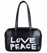 画像1: LOVE PEACE Paint Square Bag shoulder tote bag　男女兼用ユニセックスLOVE PEACE ペイントスクエアバッグショルダートートバッグ (1)