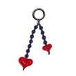 画像2: Heart Beads Bag Charm Keychain　ハートビーズバックチャーム キーフォルダーファッションチャーム (2)