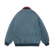 画像2: Bugs Bunny Lapel Cotton Denim Collar Stitch Jacket jacket bread coat acket blouson　 ユニセックス 男女兼用バッグス・バニーラペルコットンデニムカラーステッチジャケット (2)