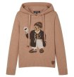 画像1: Bear knit college hoodie sweater knit 　ベア編み込みカレッジフーディセーター (1)