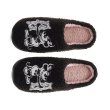 画像1: Mickey Mouse embroidered fur slippers sandals　ユニセックスミッキーマウス刺繍ファー サンダル スリッパ (1)