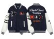 画像1: Colorful embroidered sleeve leather splicing stadium jacket baseball uniform blouson  ユニセックス 男女兼用 カラフル刺繍スタジアムジャンパー  スタジャン MA-1 ボンバー ジャケット ブルゾン (1)