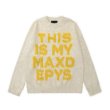 画像3: Unisex THIS IS MY MAXD EPYS Woven logo Mohair round neck Sweater knit　男女兼用 THIS IS MY MAXD EPYS 編み込みロゴ モヘアラウンドネック セーターニットプルオーバー (3)