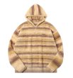 画像3: Unisex Contrast Stripe Hoodie Pullover Sweate　男女兼用  モヘアコントラストストライプフーディプルオーバーセーターニット (3)