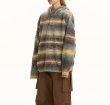 画像12: Unisex Contrast Stripe Hoodie Pullover Sweate　男女兼用  モヘアコントラストストライプフーディプルオーバーセーターニット (12)