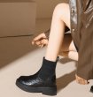 画像6: French mid-calf sock boots short boots  フレンチミッドカーフソックスブーツショートブーツ (6)