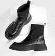 画像3: French mid-calf sock boots short boots  フレンチミッドカーフソックスブーツショートブーツ (3)