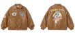 画像7: Bugs Bunny Leather Jacket stadium jumper jacket baseball uniform blouson  ユニセックス 男女兼用 バッグスバニーレザージャケットスタジアムジャンパー  スタジャン MA-1 ボンバー  ブルゾン (7)