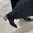 画像3: Square toe leather metal heel pumps Shoes 　スクエアトゥレザーメタルヒールパンプスシューズ (3)