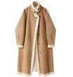 画像1: All-in-one velvet long coat jacket　オールインワンベルベットシープスキンスタイルロングコート (1)