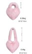 画像5: Fur heart-shaped crossbody and tote bag　ファーモコモコハートトート＆クロスボディーバッグ (5)