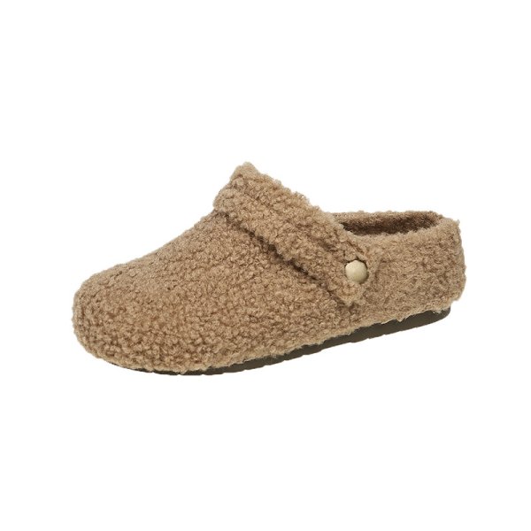 画像1: Fur thick sole double wear Baotou half slippers　ユニセックスファーFur thick sole double wear Baotou half slippers　ユニセックスファー厚底ダブルウェア サンダル スリッパ (1)