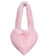 画像1: Fur heart-shaped crossbody and tote bag　ファーモコモコハートトート＆クロスボディーバッグ (1)