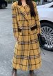 画像3: Checked double-breasted wool long coat　　チェック柄ダブルブレストウールロングコート　ジャケット (3)