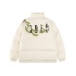 画像3: Puffer down short jacket blouson  back flower embroidery ユニセックス 男女兼用 ショート丈 フラワー 刺繍 ダウンジャケット  ブルゾン (3)