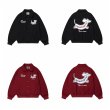 画像9: Dog embroidered wool stadium jumper jacket baseball uniform blouson  ユニセックス 男女兼用 レター&ドッグ刺繍スタジアムジャンパー  スタジャン MA-1 ボンバー ジャケット ブルゾン (9)