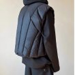 画像3: clean fit irregular vest Short  Down Jacket Coat　イレギュラーデザインダウンベストジャケット コート (3)