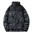 画像8: Modified kaws print down jacket coat blouson  ユニセックス 男女兼用カウズプリント ダウンジャケットコート  MA-1 ボンバー  ブルゾン (8)