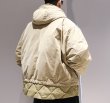 画像9: White duck down zip up hooded trendy jacket coat ユニセックス 男女兼用 ホワイトダックダウンジップアップフード付きトレンディジャケットコート ブルゾン (9)