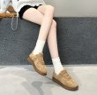 画像4: Women's  Thick-soled warm fur casual sneakers  レースアップ厚底ファースニーカー　　 (4)