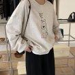 画像3: TIN TIN snowy braided pullover round neck sweat  タンタン スノーウィ ラウンドネック スウェット プルオーバー (3)