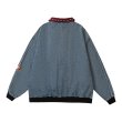 画像2: Denim stitch Tom and Jerry embroidered jacket coat  ユニセックス 男女兼用 デニムステッチトムとジェリー刺繍ジャケットブルゾンコート (2)