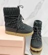 画像5: French gathered style lace-up leather warm-up short boots　 プラットフォーム厚底フレンチギャザースタイル レースアップレザーウォームアップショートブーツ (5)