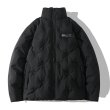 画像3: Quilted stand-up collar zip-up white goose down jacket coat   ユニセックス 男女兼用キルティングスタンドカラージップアップホワイトグースダウンジャケット コート (3)