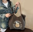 画像4: Snoopy Fleece Tote Shoulder Underarm Bag　スヌーピーフリーストートショルダーアンダーアームバッグ (4)