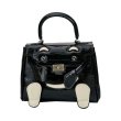 画像1: Real Leather Monster Ocean Kelly Bag 2-way tote shoulder bag doll bag リアル 型押し レザー モンスター オーシャン ケリーバッグ トートショルダー２WAYバッグ (1)