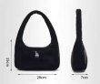 画像6: MLB NY LA Croissant Shining Half Moon Underarm Tote Shoulder Bag　MLB NY LAクロワッサンシャイニング半月アンダーアームトートショルダーバッグ (6)