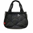 画像3: Snoopy Cotton Quilted Tote Shoulder Underarm Handbag　スヌーピーコットンキルティングトートショルダーアンダーアームハンドバッグ (3)