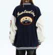 画像9: Emblem & Embroidery American Stadium Jumper baseball uniform jacket BASEBALL JACKET  blouson  ユニセックス 男女兼用 刺繍＆エンブレムスリーブレザージャケットスタジアムジャンパー スタジャン MA-1 ボンバー ジャケット ブルゾン (9)