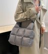 画像8: Soft Down Quilted Shoulder Crossbody Tote Bag　ソフト ダウン キルティング ショルダークロスボディトート バッグ (8)