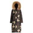 画像1: Luxury women camoflouge down jacket fur coat ラグジュアリーウーマンレディース ファー付き 迷彩柄 カモフラージュ ダウンジャケットコート (1)