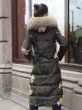 画像3: Luxury women camoflouge down jacket fur coat ラグジュアリーウーマンレディース ファー付き 迷彩柄 カモフラージュ ダウンジャケットコート (3)