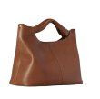 画像4: Soft Leather Handbags Camdem Shoulder Tote Crossbody Saddle Bag  　ソフトレザー ハンドバッグ カムデム サドルバッグ ショルダートートクロスボディバッグ (4)