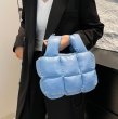 画像10: Soft Down Quilted Shoulder Crossbody Tote Bag　ソフト ダウン キルティング ショルダークロスボディトート バッグ (10)