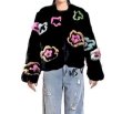 画像2: Flower fur short jacket coat　 フラワーファーショート丈ジャケットコート (2)