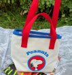 画像11: Snoopy canvas tote bag shopping bag  　スヌーピープリントトートショルダーショッピングアンダーアームバッグ (11)